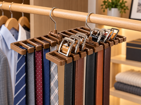 10-Slot Rotating Belt & Tie Hanger